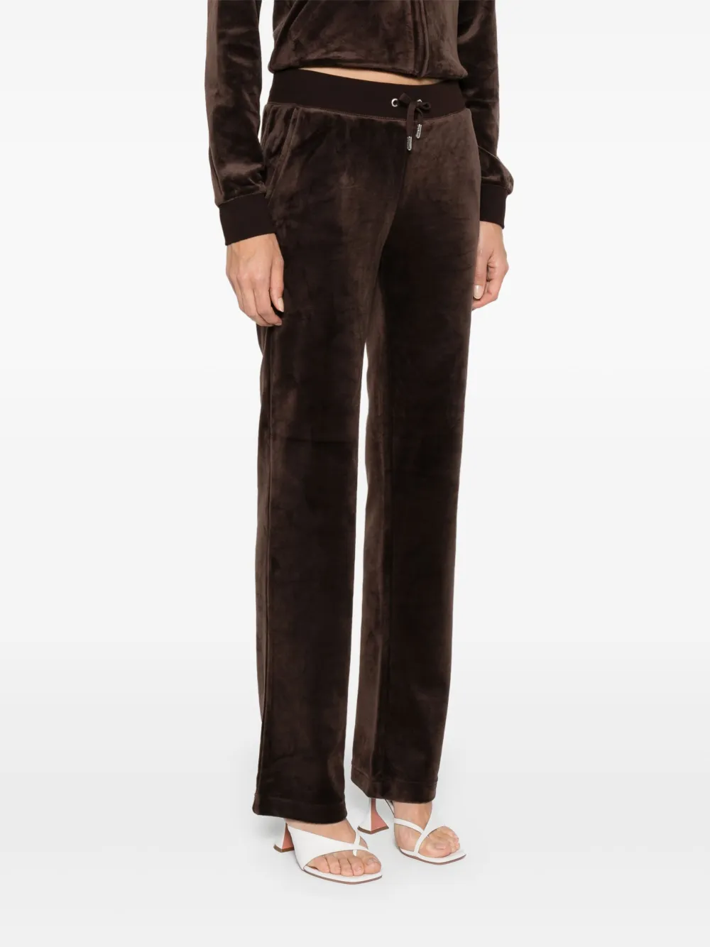 Juicy Couture Fluwelen trainingsbroek Bruin