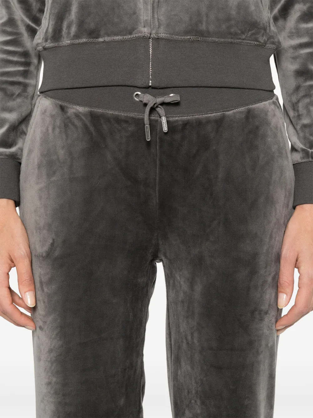 Juicy Couture Fluwelen trainingsbroek Grijs