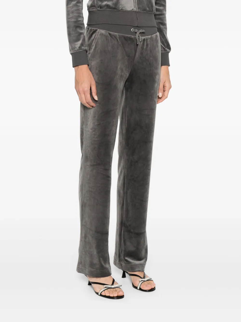 Juicy Couture Fluwelen trainingsbroek Grijs