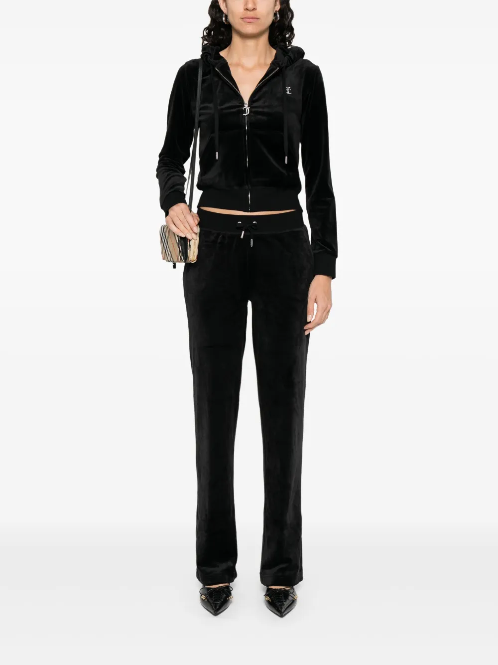 Juicy Couture Fluwelen trainingsbroek - Zwart