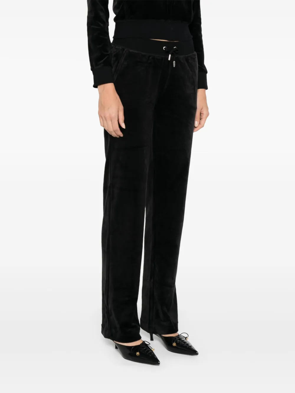 Juicy Couture Fluwelen trainingsbroek Zwart