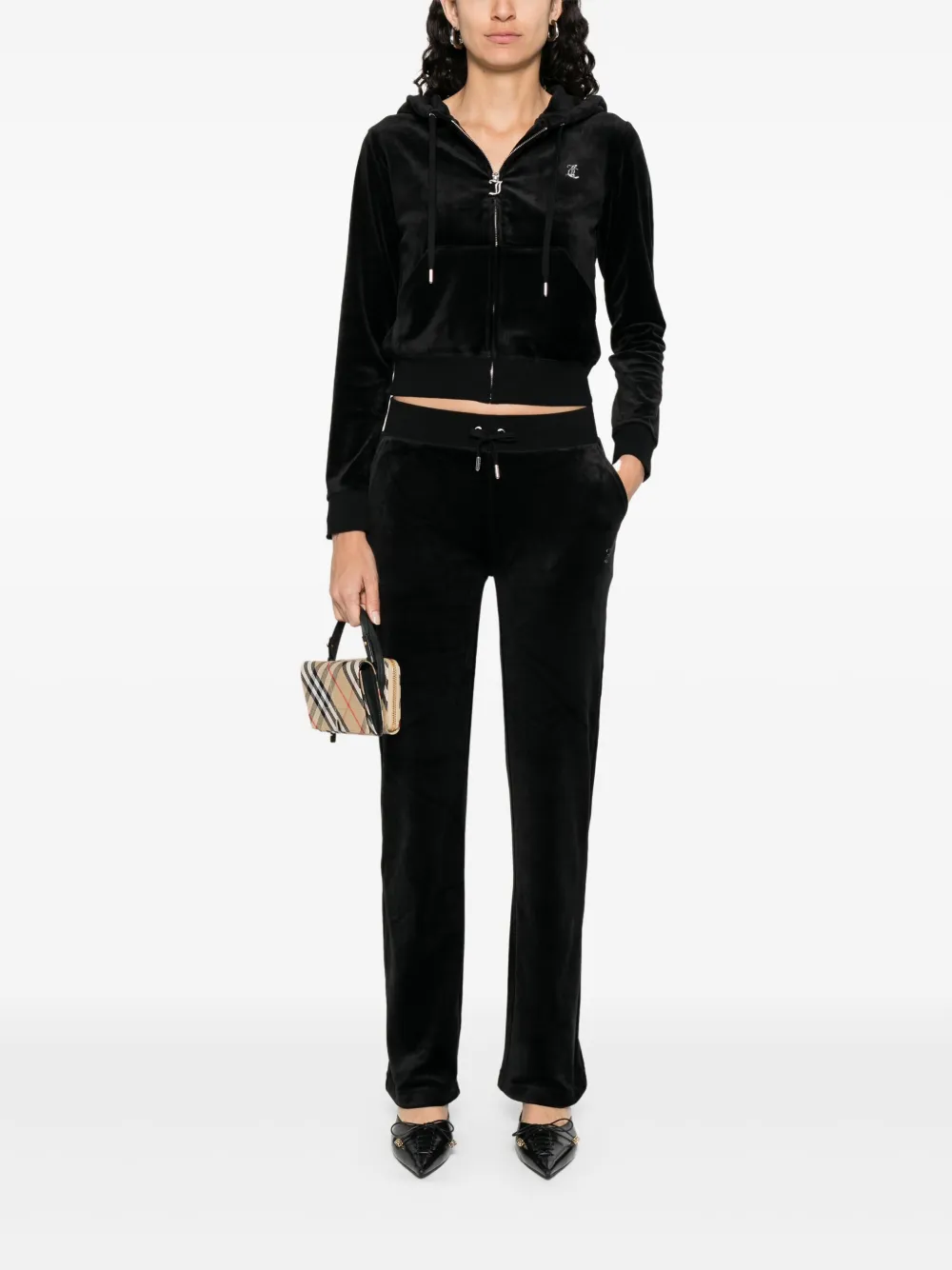 Juicy Couture Fluwelen trainingsbroek - Zwart