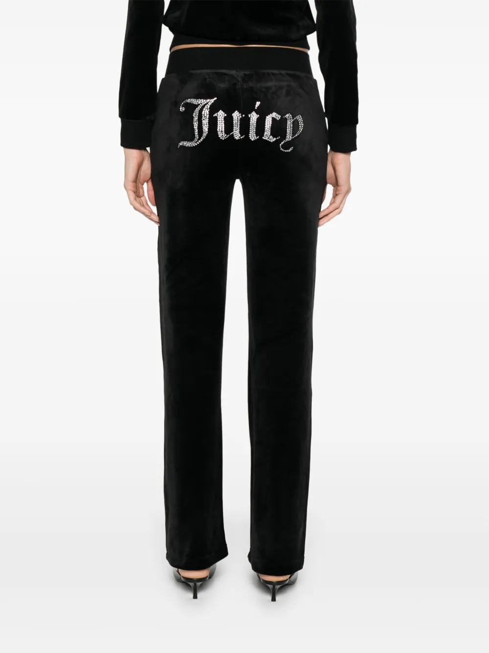 Juicy Couture Fluwelen trainingsbroek Zwart