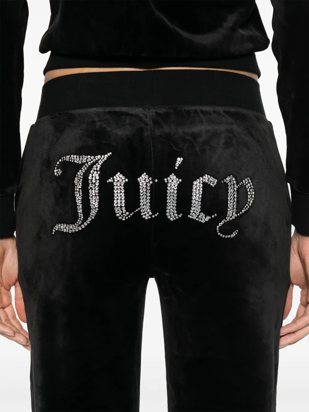 Juicy Couture Fluwelen trainingsbroek Zwart