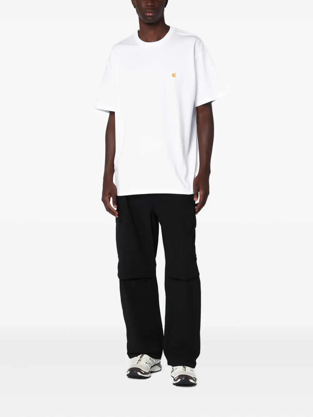 Carhartt WIP logo-patch trousers - Zwart