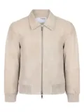 Selected Femme suede bomber jacket - Neutrals