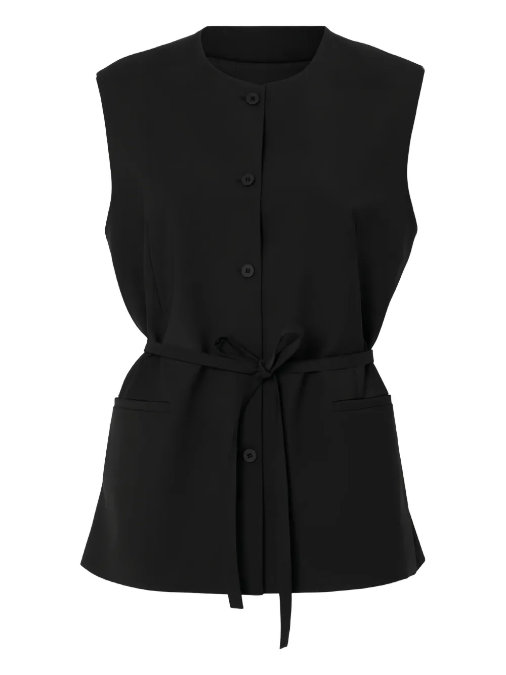 Selected Femme Mouwloze blouse Zwart