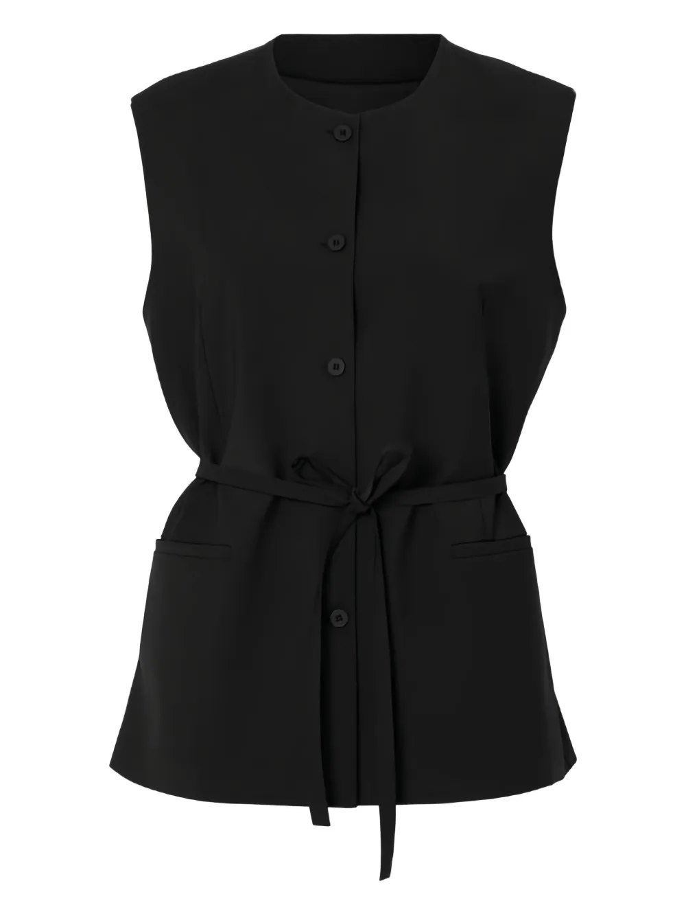Selected Femme Mouwloze blouse Zwart
