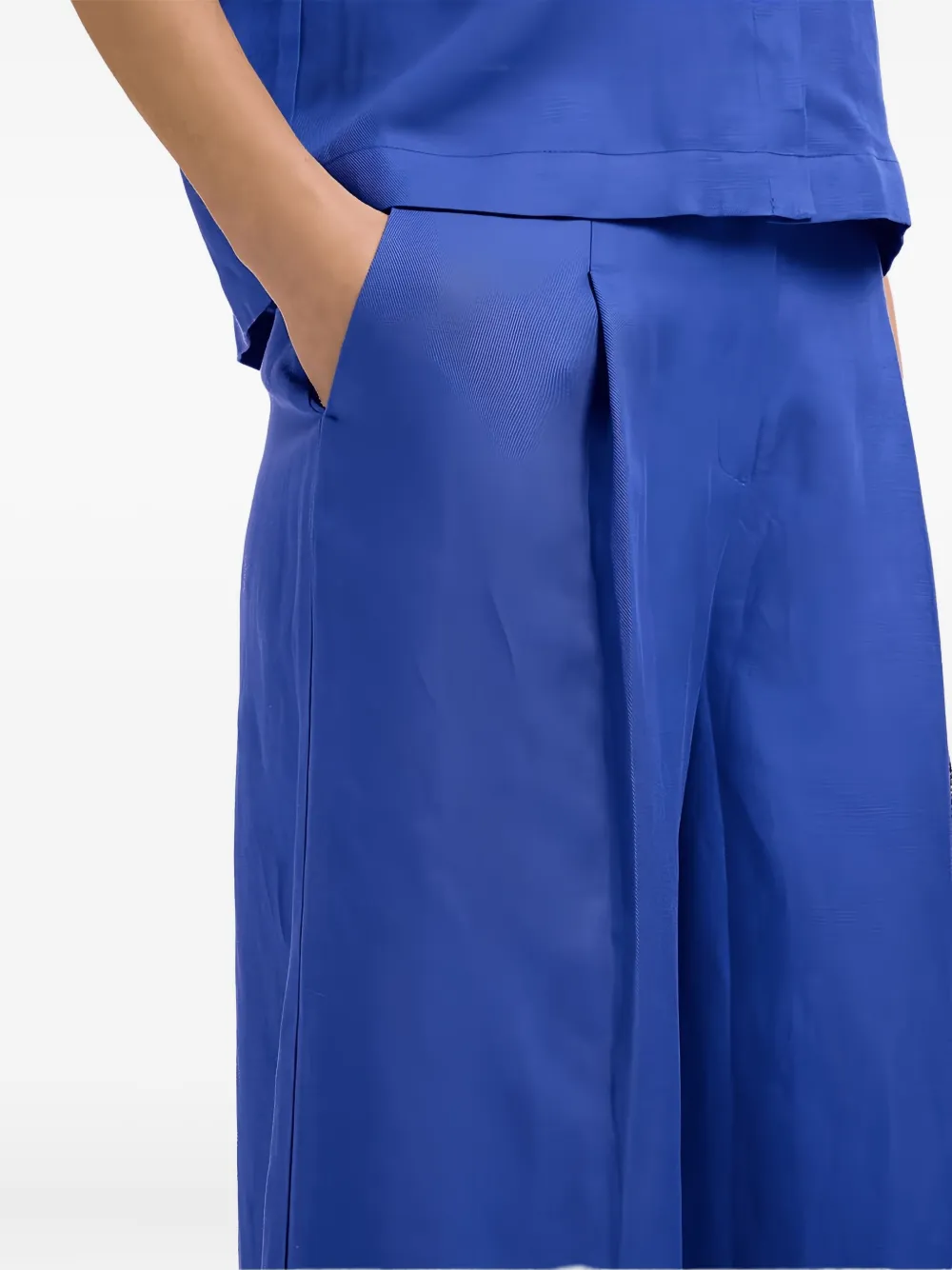 SELECTED Plooibroek Blauw