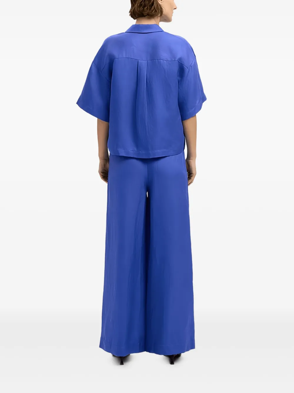 SELECTED Plooibroek Blauw