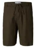 Selected Femme drawstring bermuda shorts - Brown