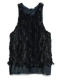 SONIA CARRASCO patchwork top - Blue