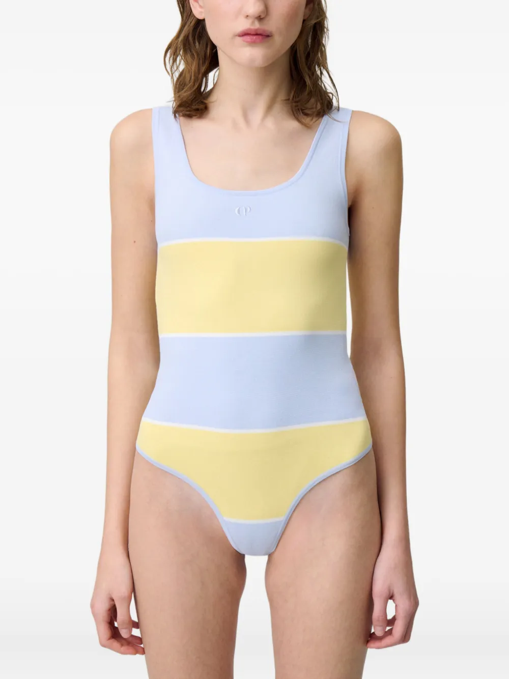 Claudie Pierlot Gestreepte body Blauw