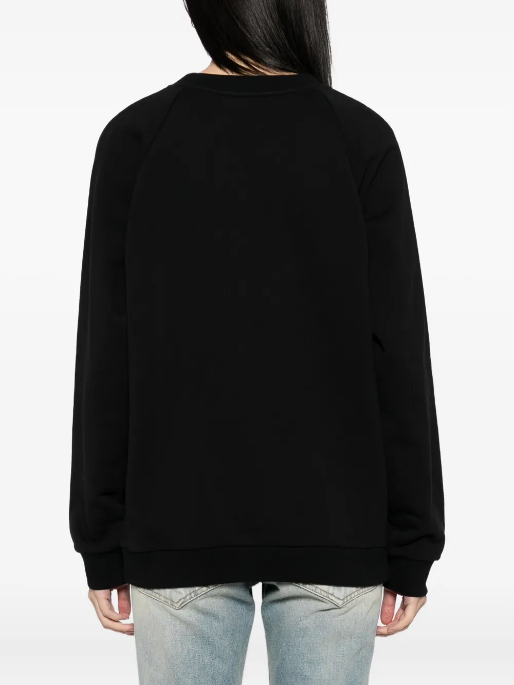 Balmain Logo-embroidered Sweatshirt In Black