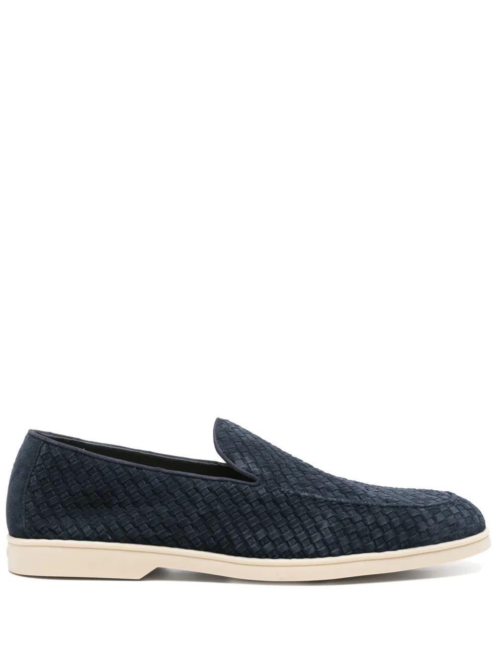 Doucal's suede derby shoes Blue
