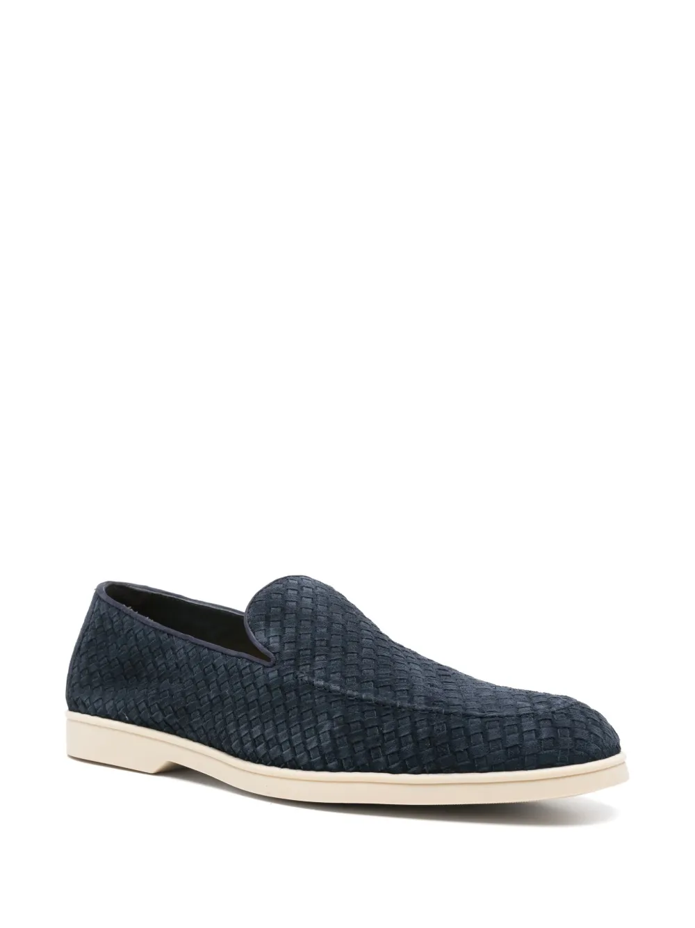 Doucal's suede derby shoes - Blauw