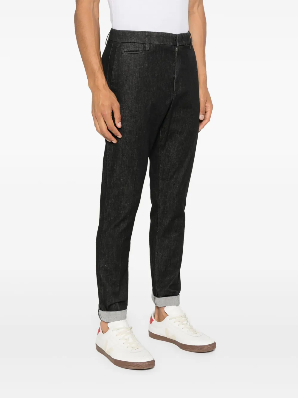 DONDUP Broek van stretch-katoen Zwart