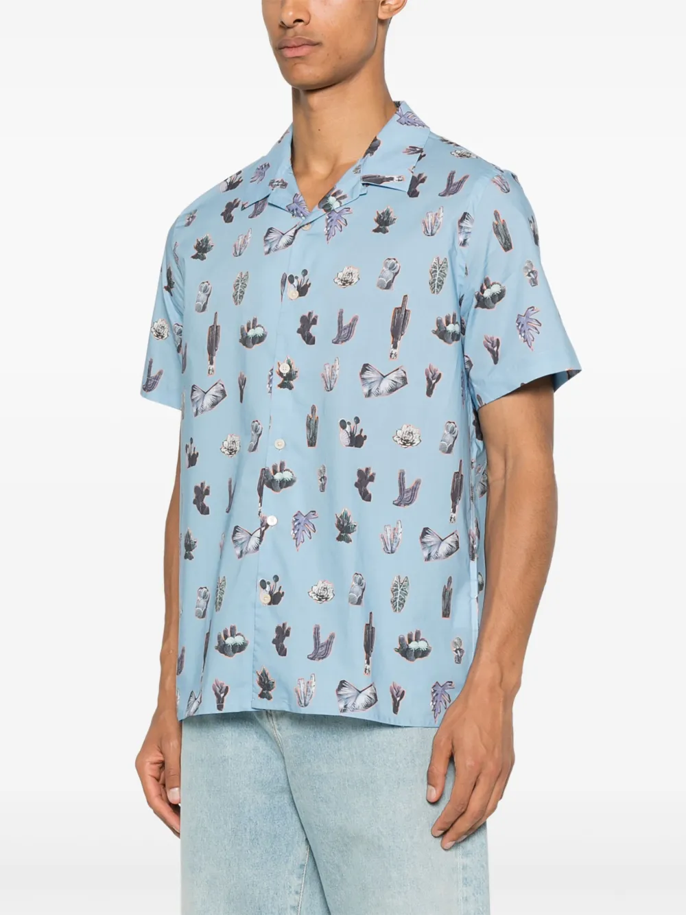 PS Paul Smith Katoenen overhemd Blauw