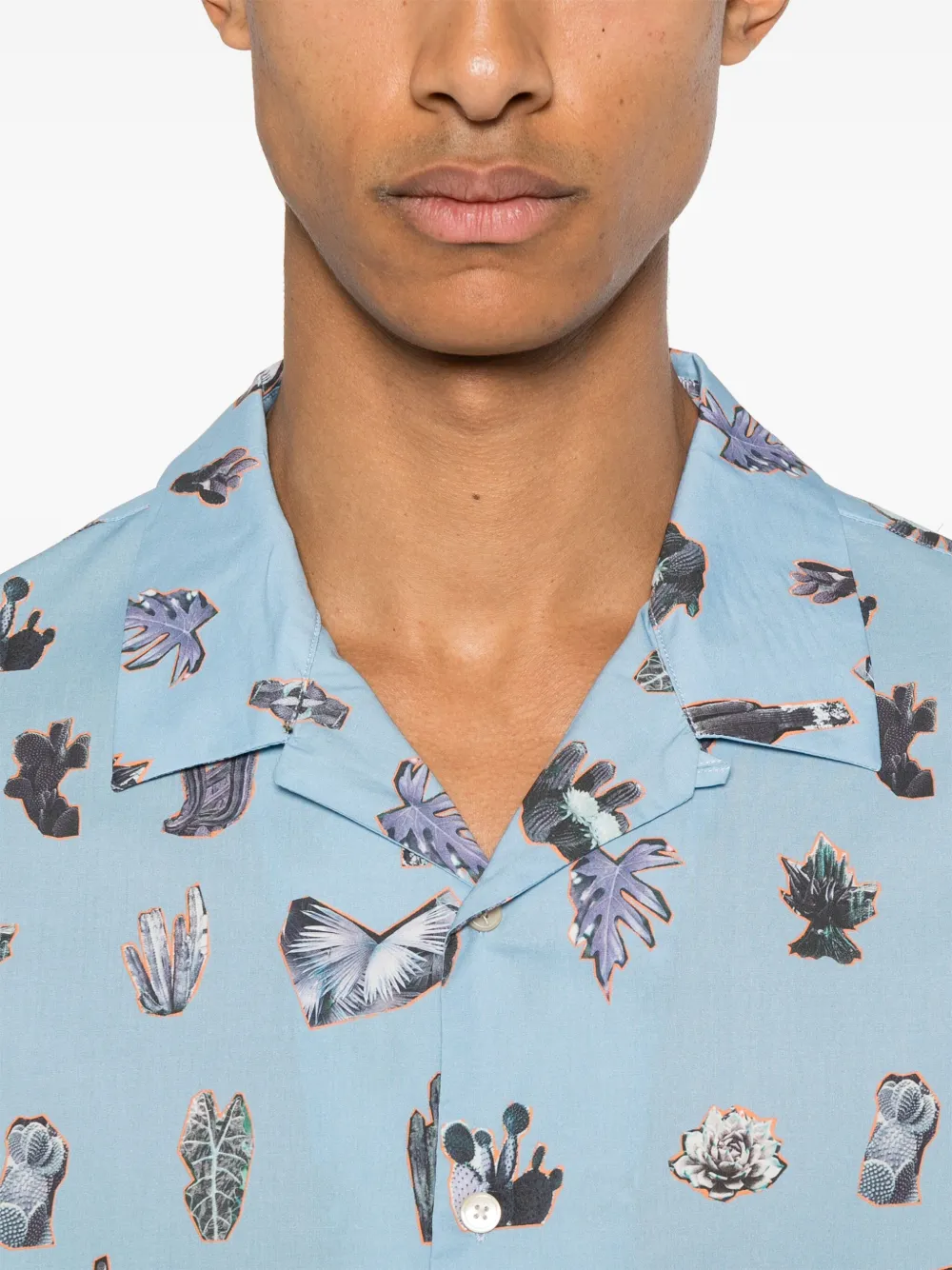 PS Paul Smith Katoenen overhemd Blauw