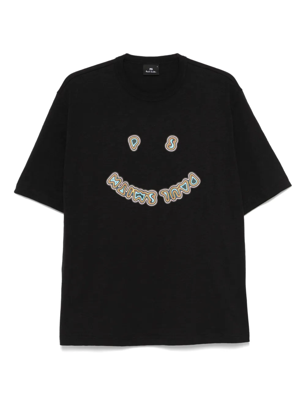 PS Paul Smith Happy-print T-shirt | negro | Image 1