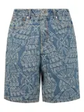 Daily Paper cotton denim shorts - Blue