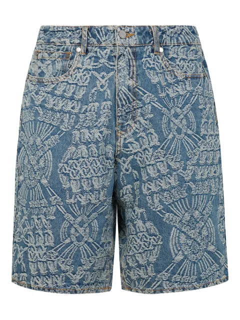 Daily Paper cotton denim shorts