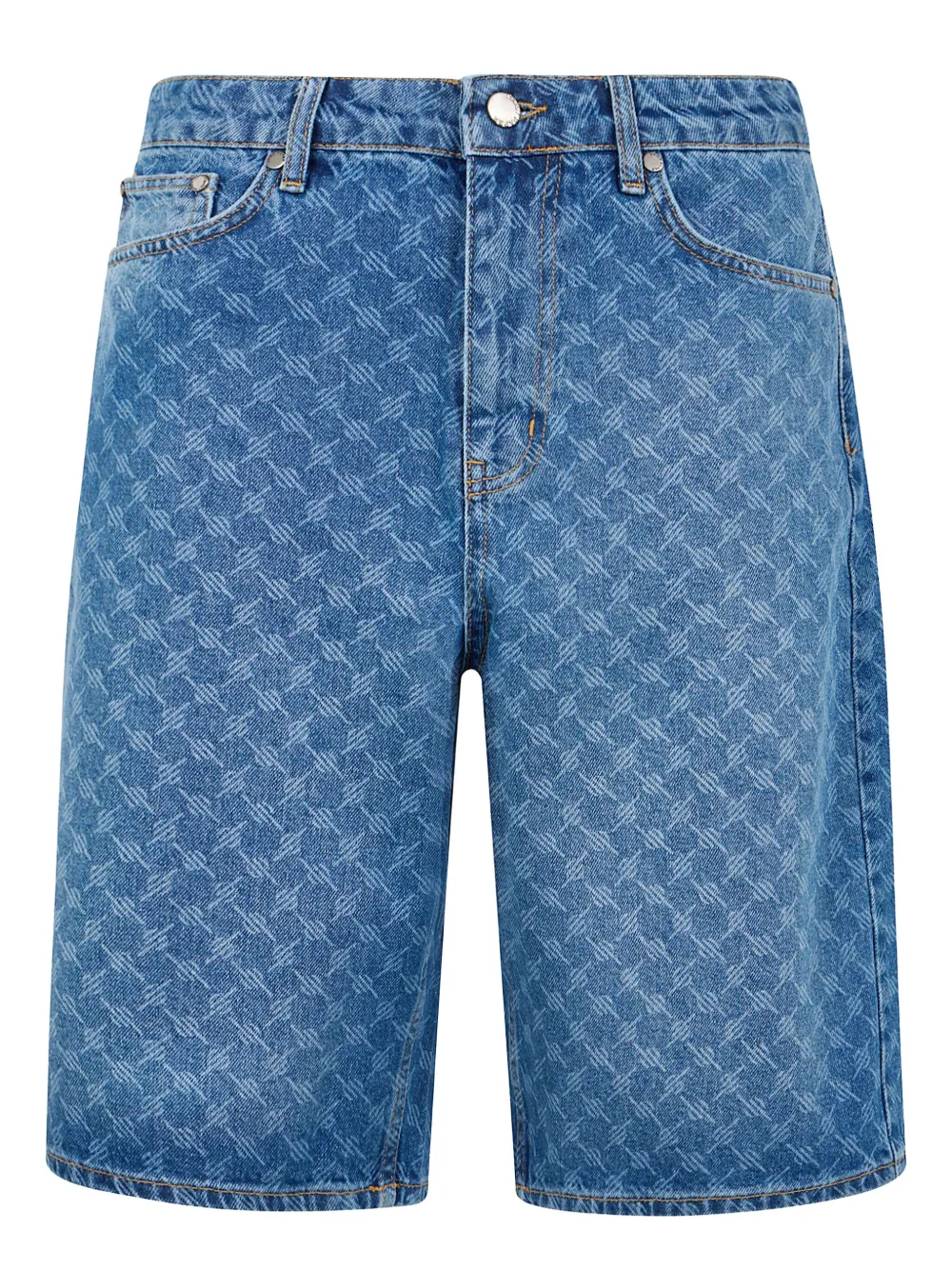 Daily Paper monogram denim shorts | Blue | Image 1