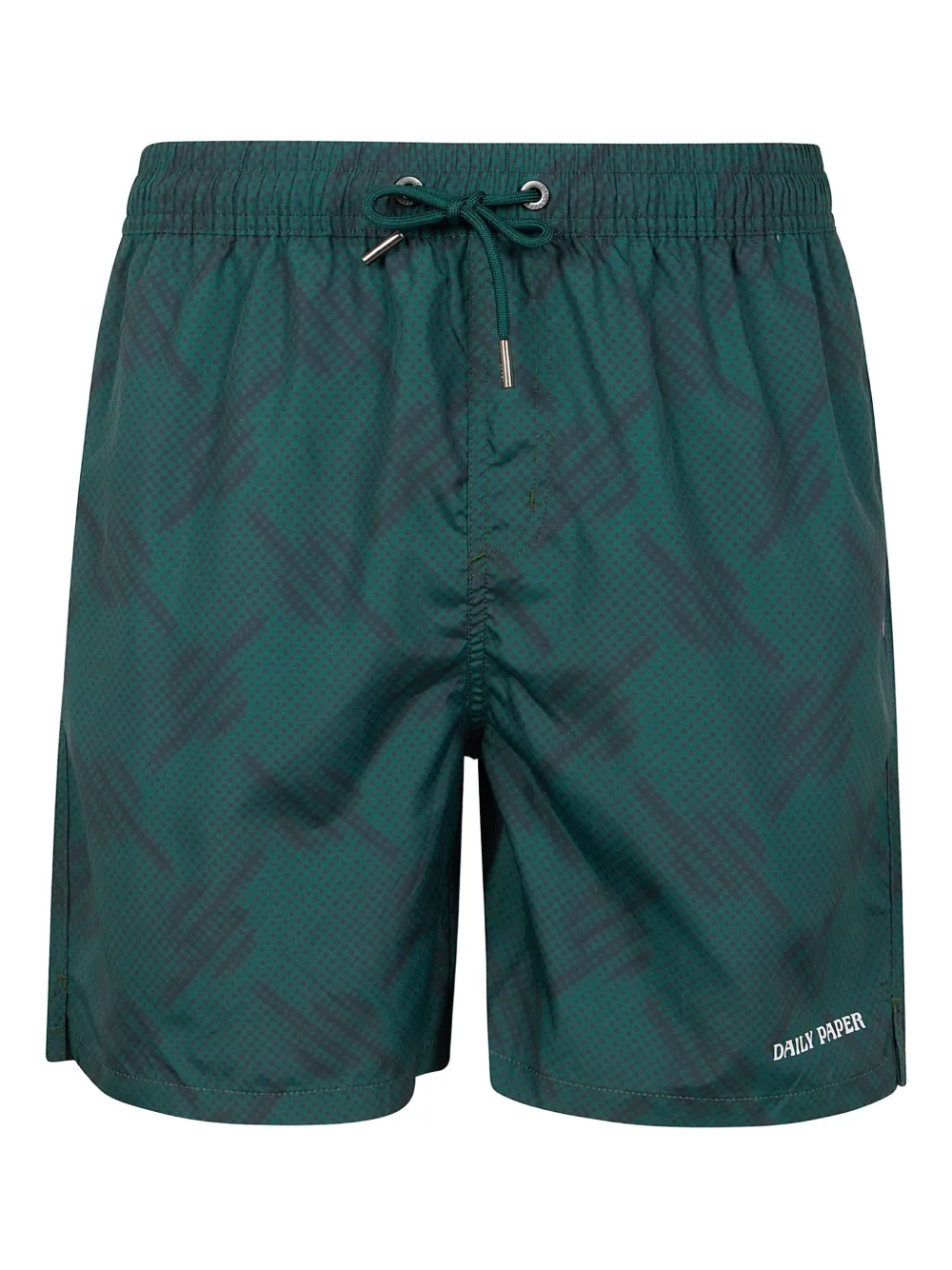 Daily Paper logo-pattern swim shorts | Green | Image 1