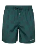 Daily Paper logo-pattern swim shorts - Green