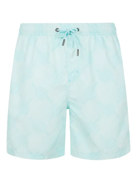 Daily Paper logo-pattern swim shorts