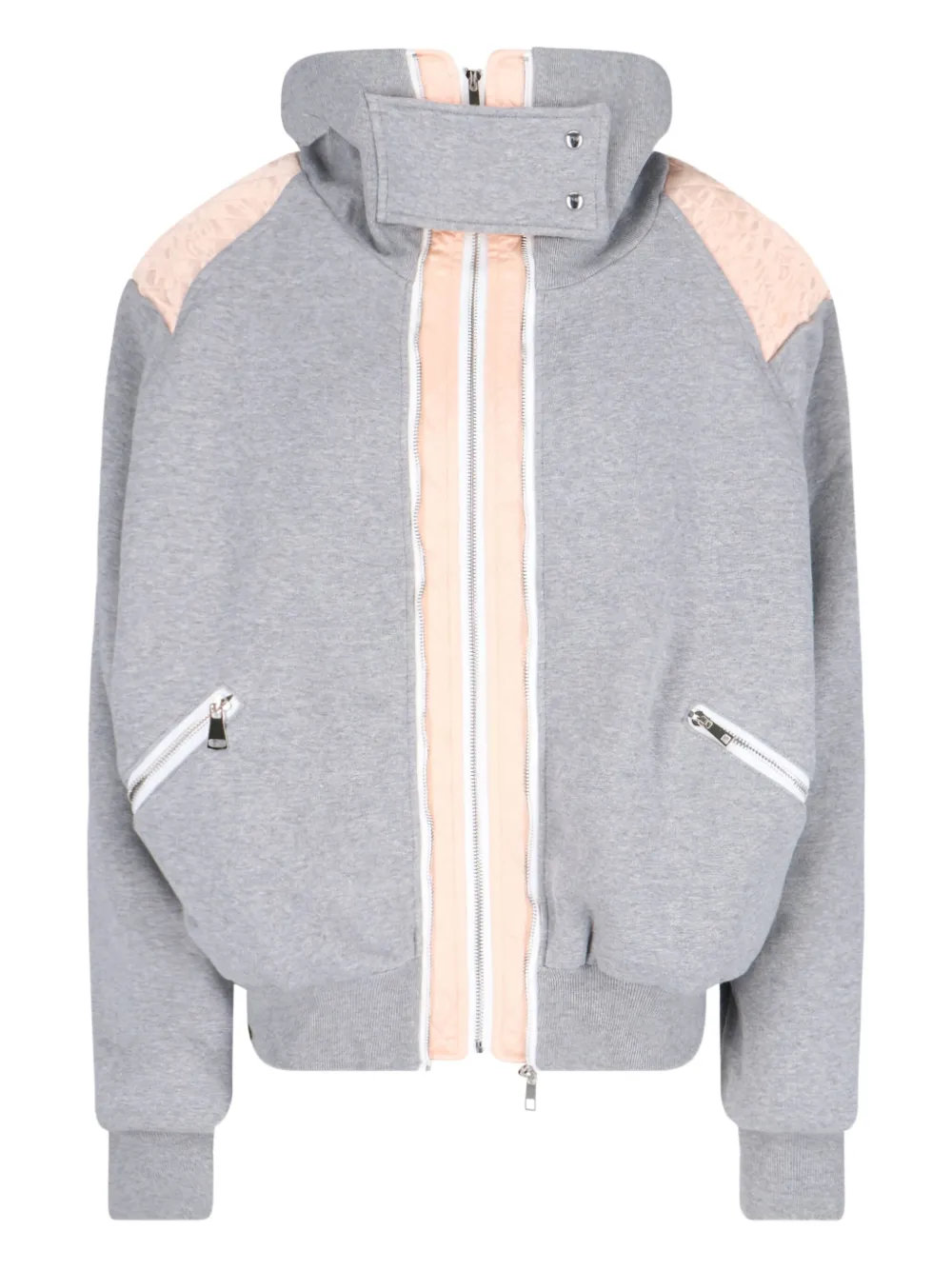 ALL IN panelled bomber jacket | Grey | Image 1
