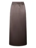 Herno drawstring A-line skirt - Brown