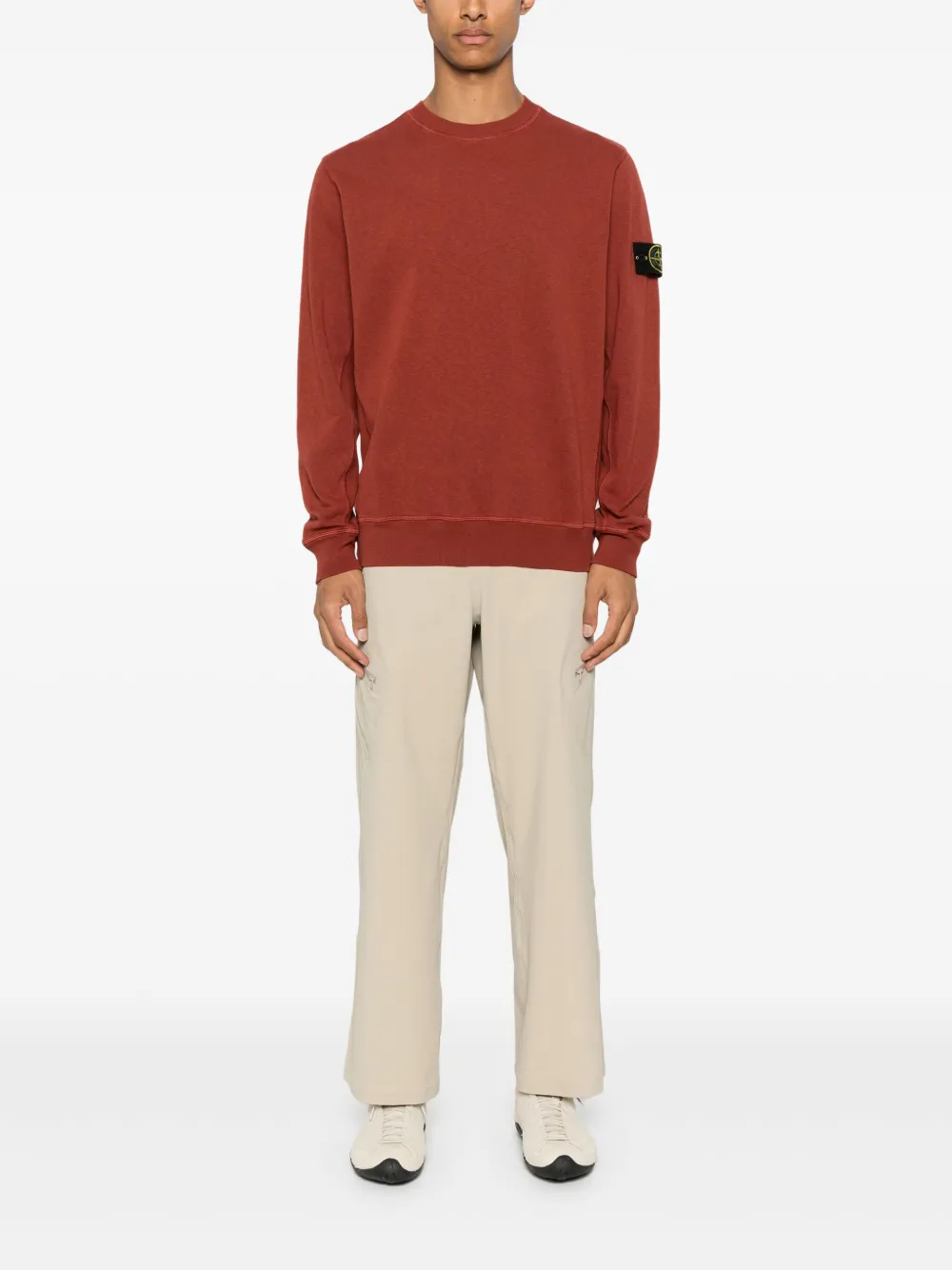 Stone Island sweat en coton à patch Compass | Sweats | Image 2