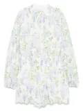 MC2 Saint Barth Julian playsuit - 03229H COT SUNFLOER EMBRYWIST