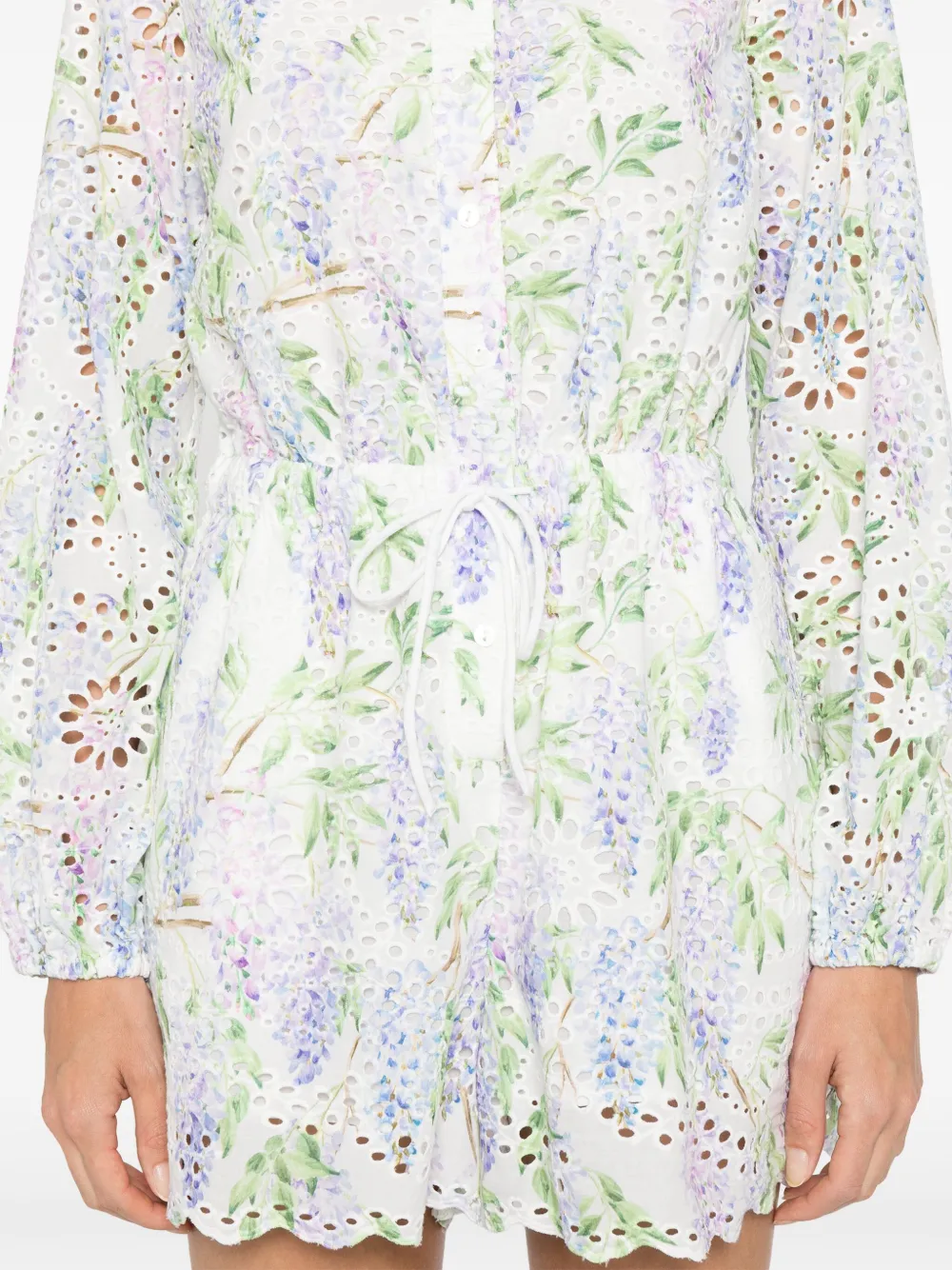 MC2 Saint Barth Julian playsuit 03229H COT SUNFLOER EMBRYWIST