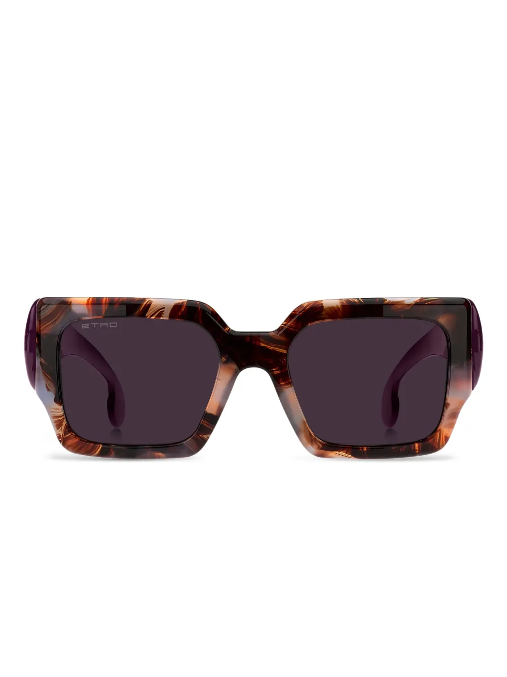 tortoiseshell square-frame sunglasses