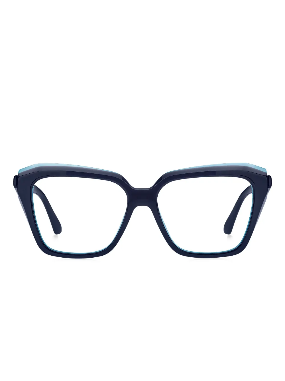 ETRO oversized angular-frame glasses | Blue | Image 1