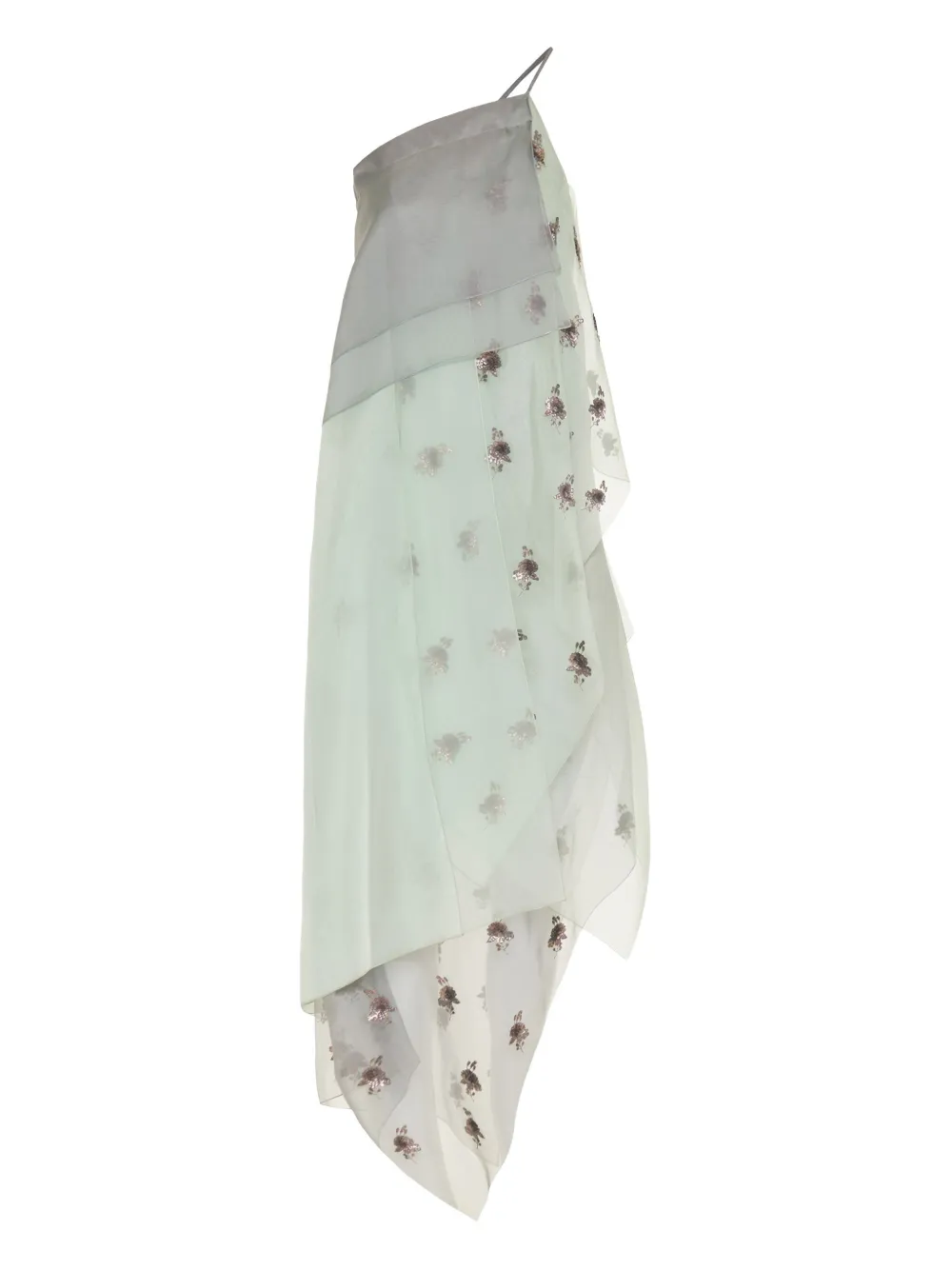 FENDI asymmetric sequin-embellished dress | Green | Image 1