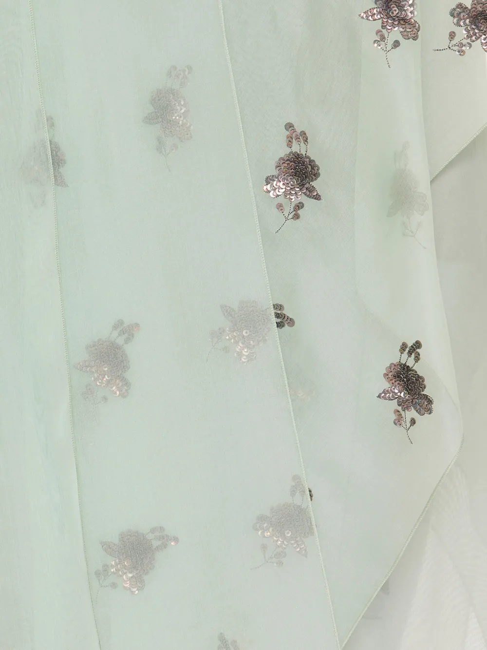  Fendi Asymmetric Sequin-embellished Dress - Green 