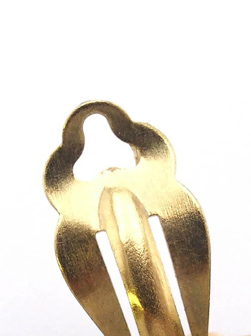 Pre-owned Chanel 1995 Gold Plated Cc Button Clip On Earrings Costume Earrings