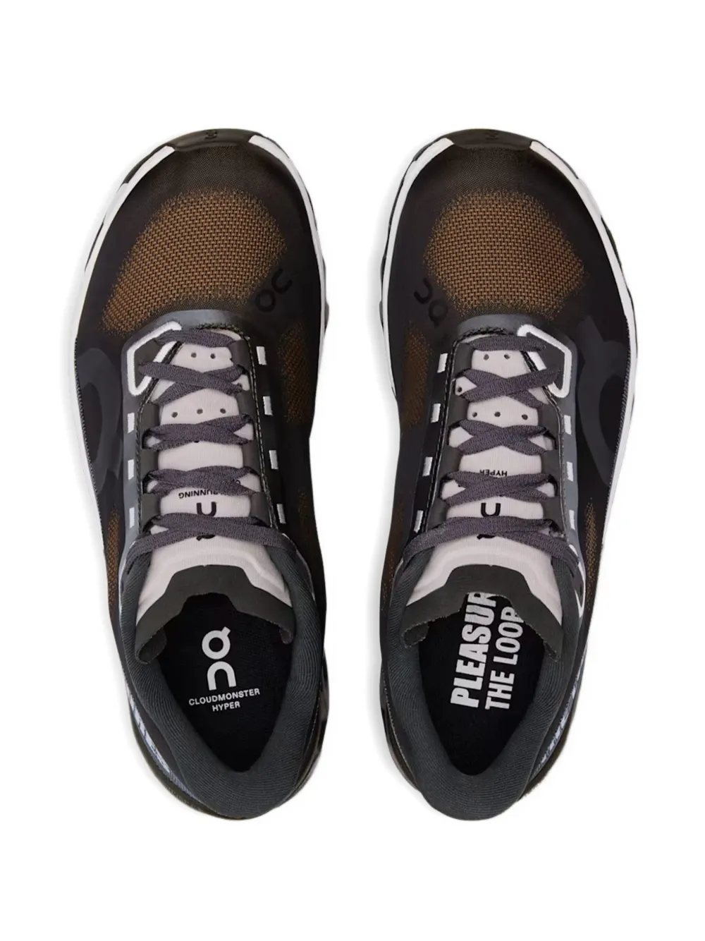 On Running x Pleasures x The Loop Cloudmonster Hyper sneakers Black