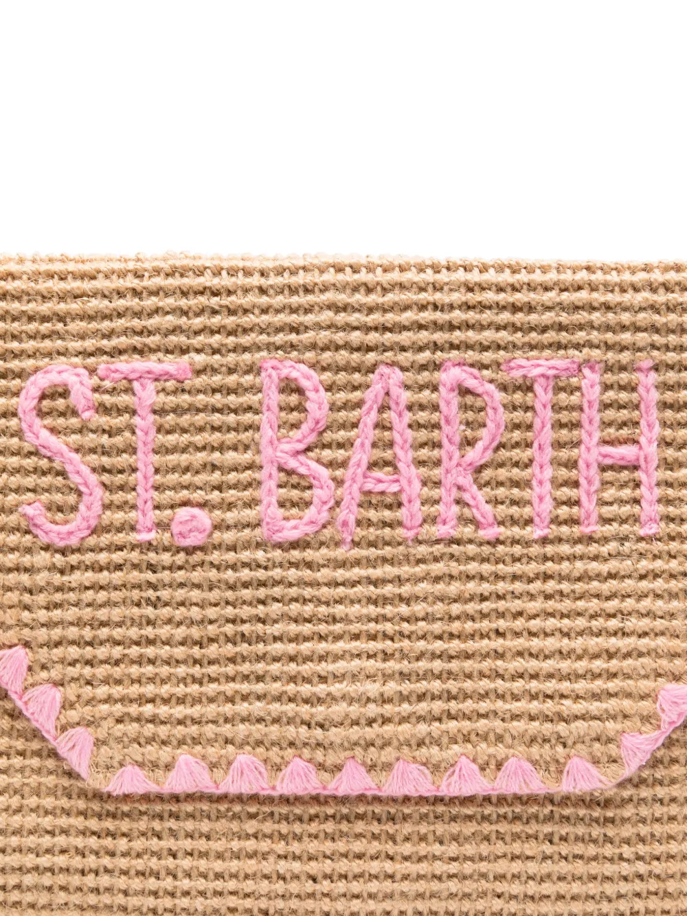 Shop Mc2 Saint Barth Logo-embroidered Clutch Bag