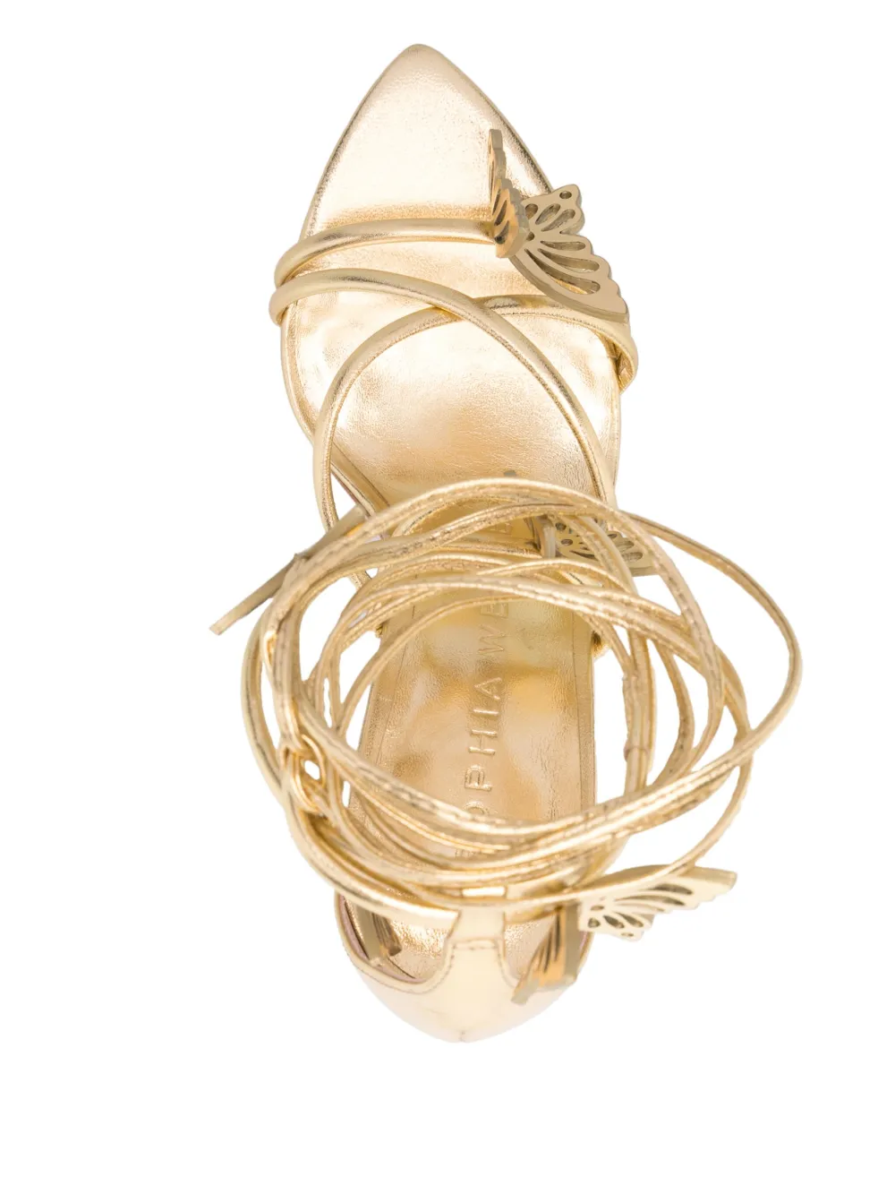 Sophia Webster 100mm Vanessa sandals Gold