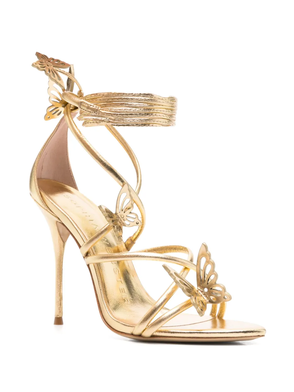 Sophia Webster 100mm Vanessa sandals Gold