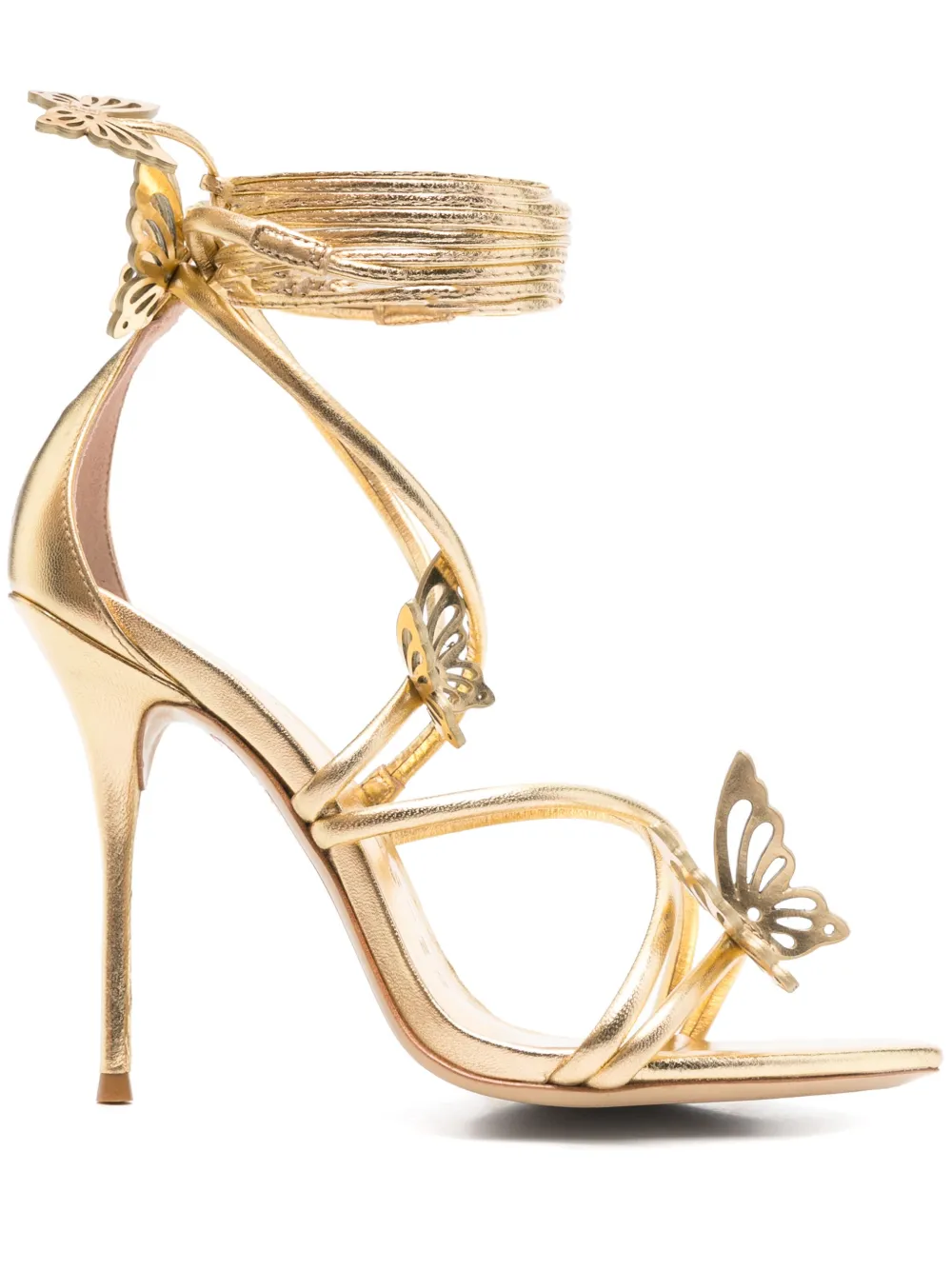 Sophia Webster 100mm Vanessa sandals Gold