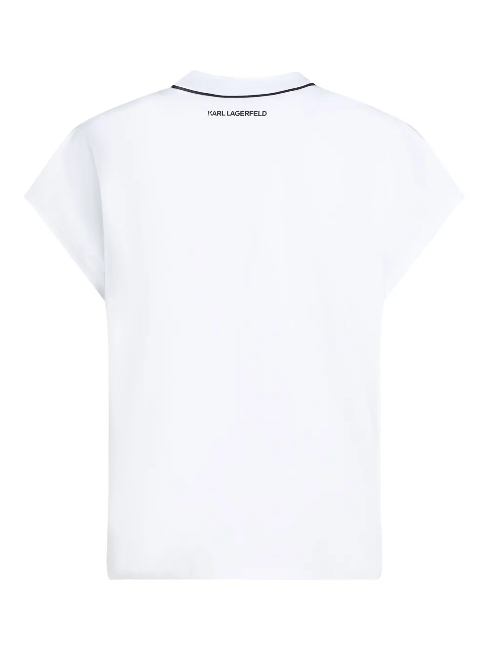 Karl Lagerfeld logo piping t-shirt Wit