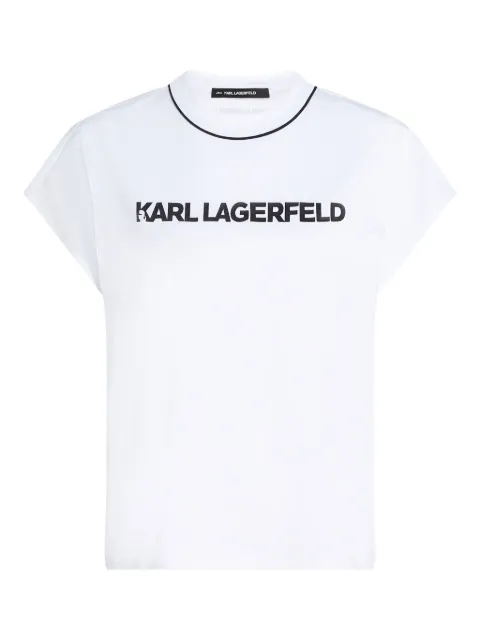 Karl Lagerfeld logo piping t-shirt