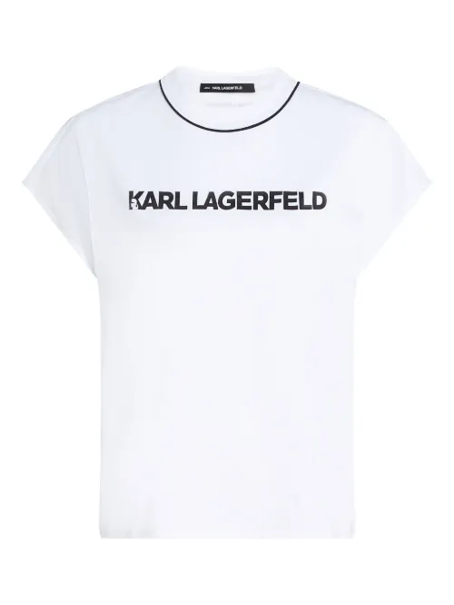 Logo piping t-shirt - Karl Lagerfeld - Modalova