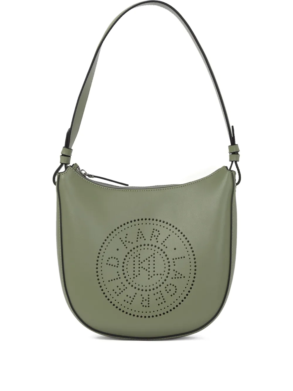 Karl Lagerfeld Schoudertas met geperforeerd logo Groen