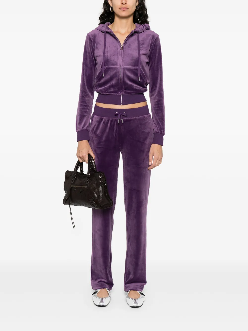 Juicy Couture Fluwelen trainingsbroek - Paars